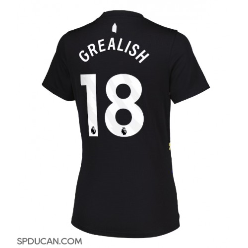 Zenski Nogometni Dres Everton Jack Grealish #18 Rezervni 2025-26 Kratak Rukav Zenski Nogometni Dres Everton Jack Grealish #18 Rezervni 2025-26 Kratak Rukav